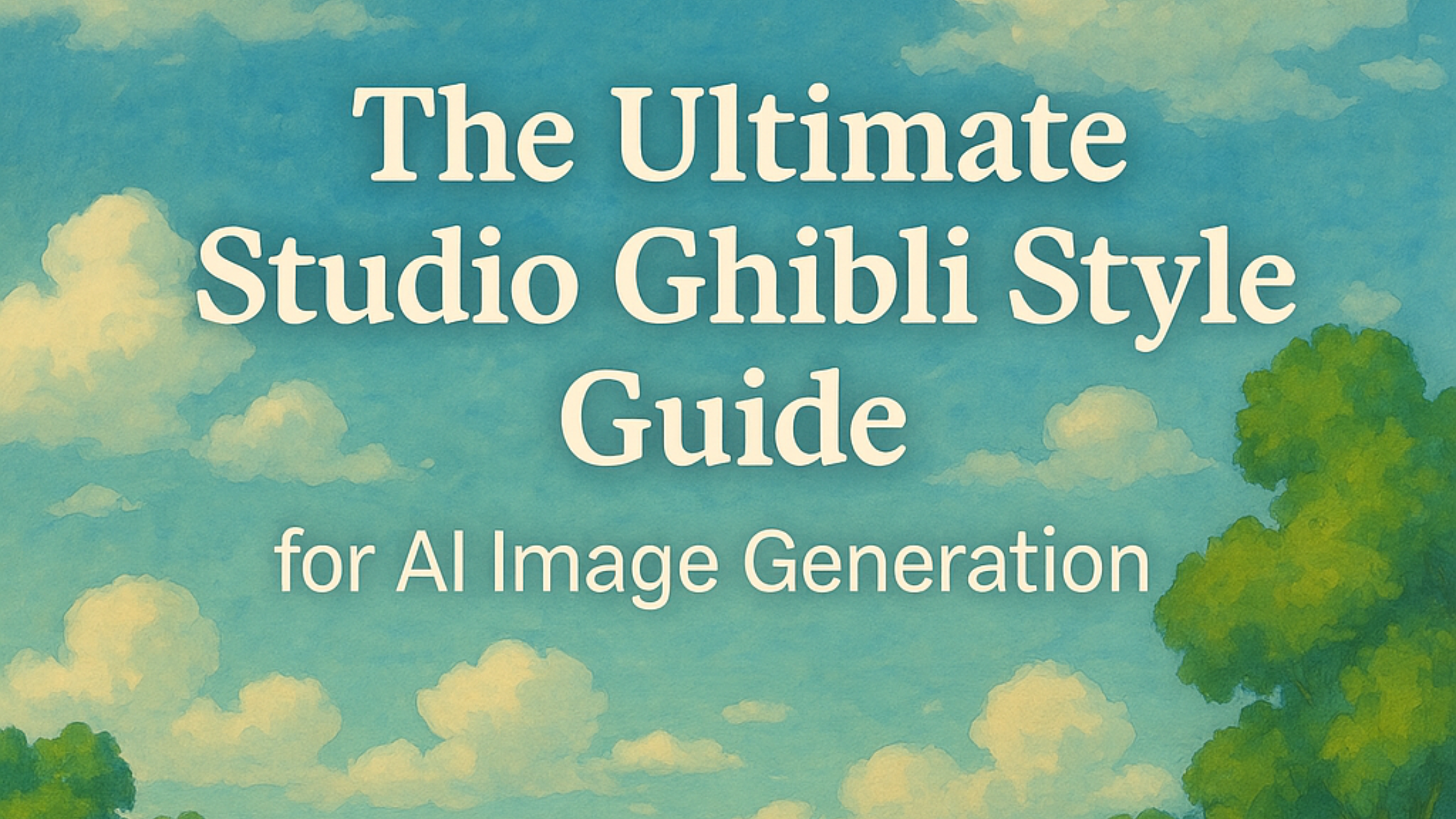 The Ultimate Studio Ghibli Style Guide for AI Image Generation